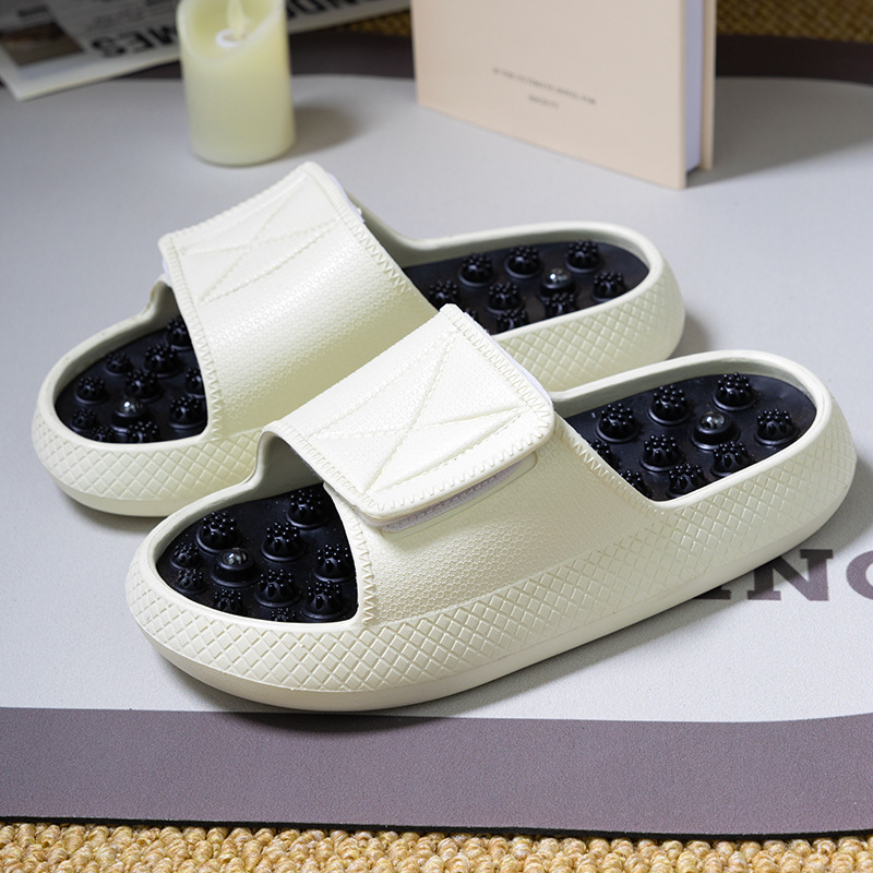 Мъжки чехли за акупресия с EVA горна част и EVA подметка, леки за плаж и открито, инжекционна изработка, пролет 2025