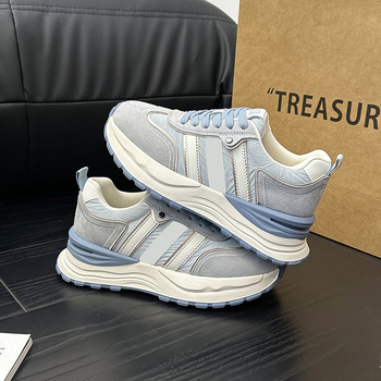 Női bőr tornacipő vastag talppal, fűzős, mindennapi casual cipő