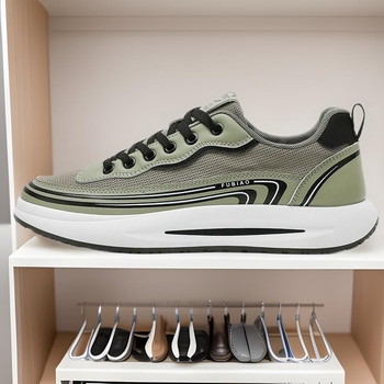 Muške ljetne mrežaste tenisice s Flyknit gornjim dijelom, vezanje šnourima, injekcijski oblikovan đon
