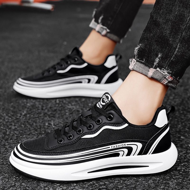 Muške ljetne mrežaste tenisice s Flyknit gornjim dijelom, vezanje šnourima, injekcijski oblikovan đon