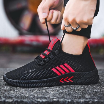 Unisex niske tenisice s prozračnim fly-knit gornjim dijelom, Velcro zatvaranje, injekcijski oblikovan đon, lagane ljetne tenisice