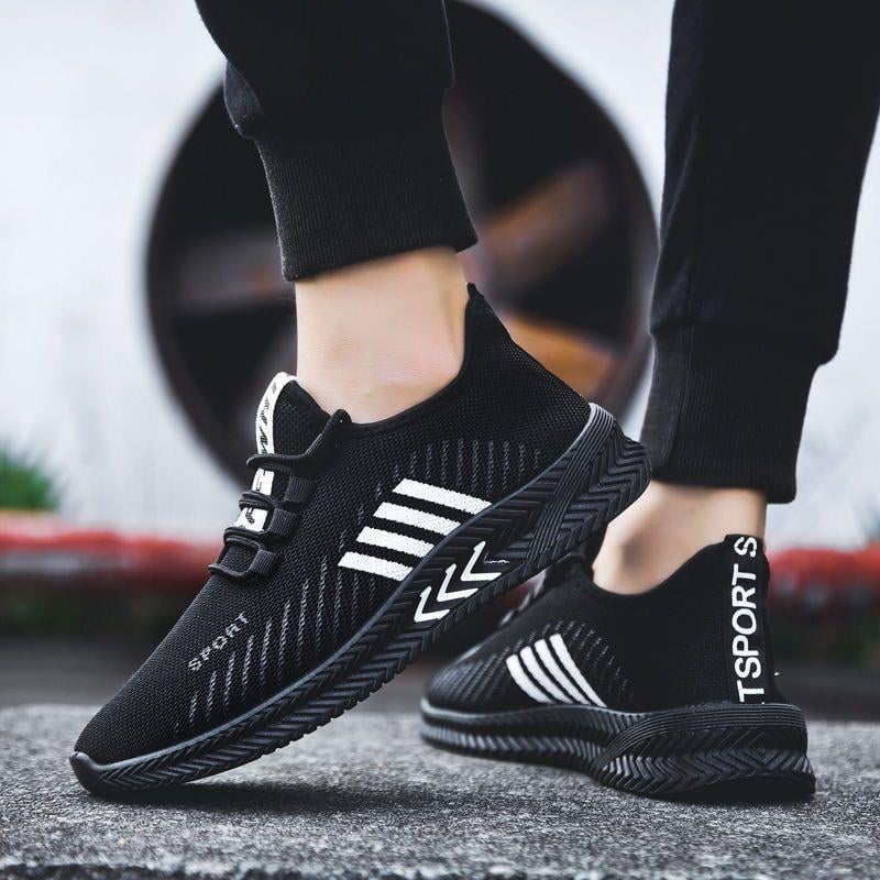Unisex niske tenisice s prozračnim fly-knit gornjim dijelom, Velcro zatvaranje, injekcijski oblikovan đon, lagane ljetne tenisice