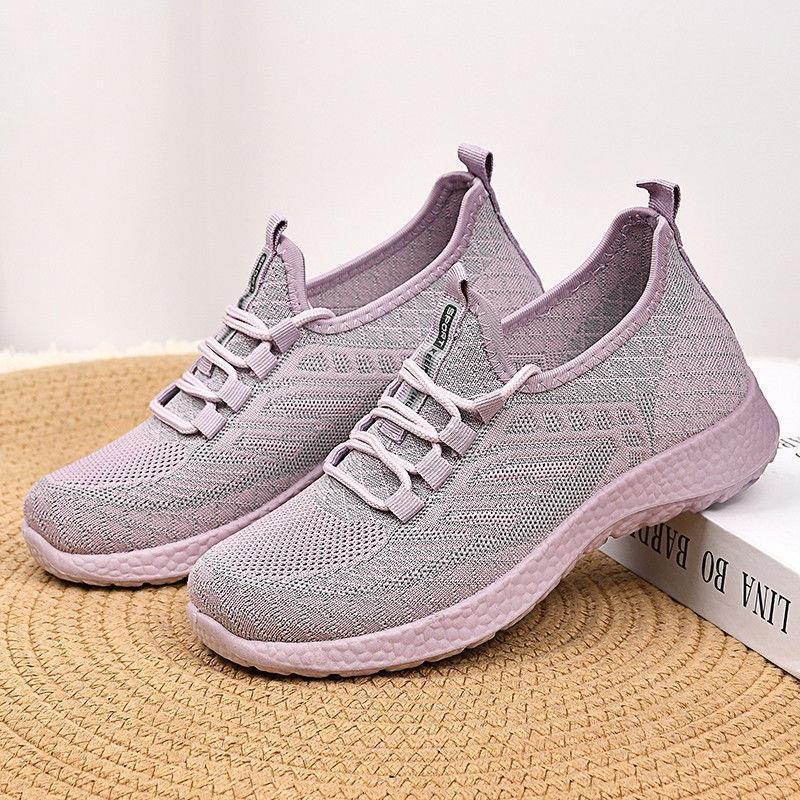 Női lapos cipő – lélegző hálós felső, mikroszálas bőr belső talp, MD talp, sarokmagasság 0–1 cm, zárás: slip-on (Upper: Mesh; Insole: Microfiber leather; Sole: MD; Heel height: 0–1 cm; Closure: Slip-on)