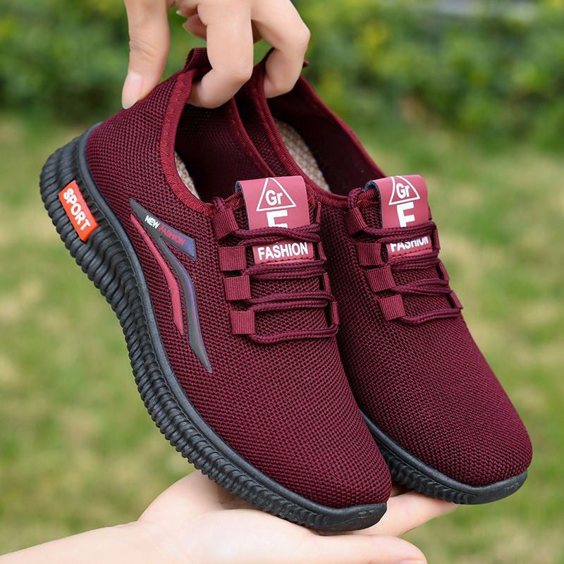 Női Old Beijing vászoncipő, mindennapi vise, légáteresztő textile felső, előre fűzős, alacsony sarok, injekciós formázott talp