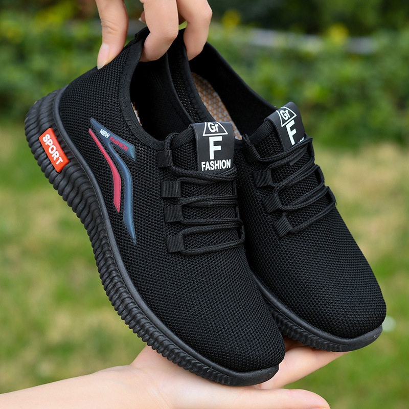 Női Old Beijing vászoncipő, mindennapi vise, légáteresztő textile felső, előre fűzős, alacsony sarok, injekciós formázott talp