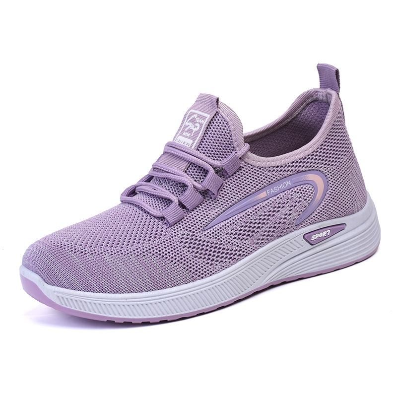 Női textile szabadidőcipő kerek orral, gumitalp, alacsony sarkú 1–3 cm