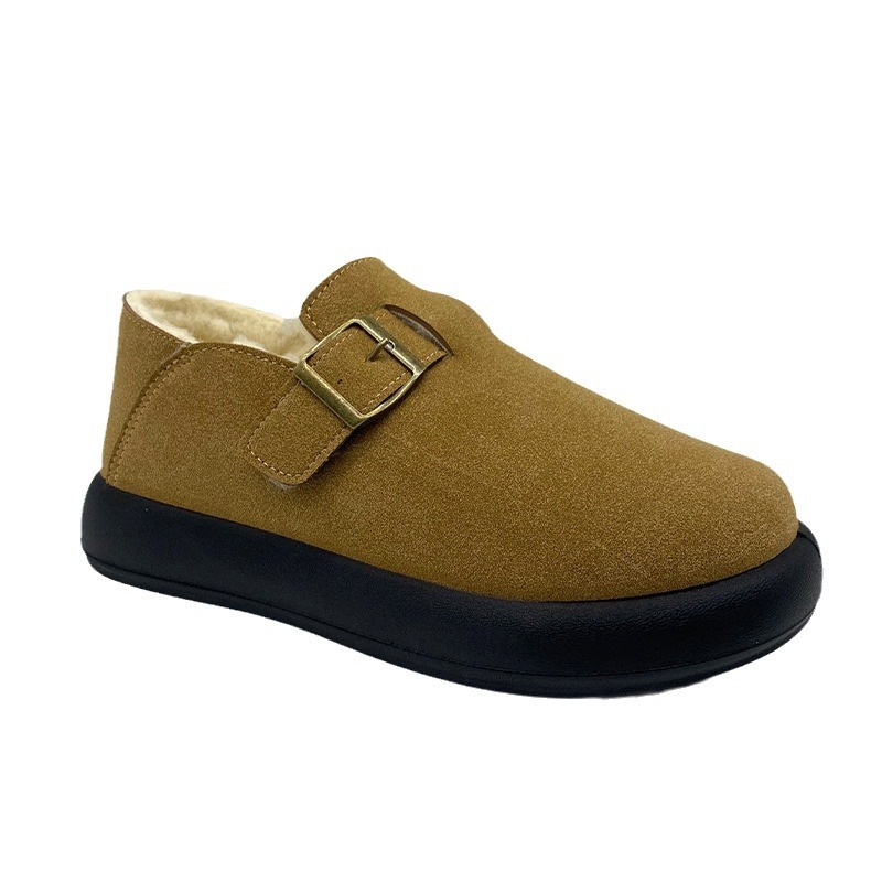 Zimske čizme na slip-on, okrugli vrh, plišana podstava, gornji dio od telećeg velura