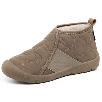 Dámske zimné topánky s bavlnenou podšívkou, slip-on, teplé, nízky vrch, PVC podrážka