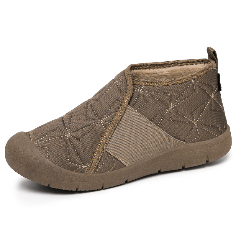 Dámske zimné topánky s bavlnenou podšívkou, slip-on, teplé, nízky vrch, PVC podrážka