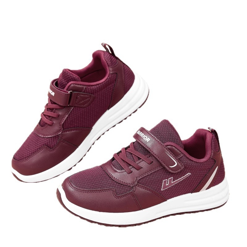 Unisex staigāšanas kurpes ar mākslīgu ādu un audumu augšpusi, apaļa purngala, rudens sezona, Warrior Hui Li