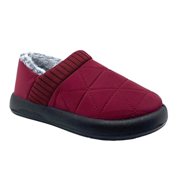 Ženske zimske slip-on cipele od velura, s umjetnom krznom u unutrašnjosti, niski gležanj, gumena potplat