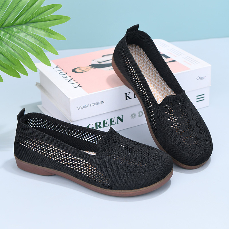 Ženske Fly-knit Slip-On tenisice, prozračni mrežasti gornji dio, okrugli vrh, niski profil, ljeto 2025 izdanje