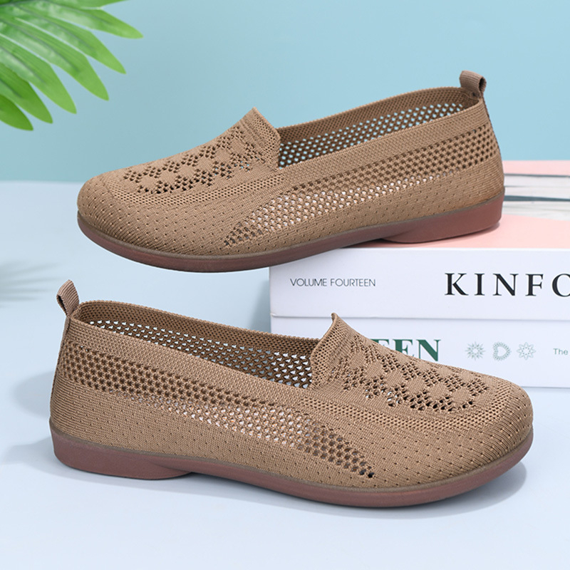 Ženske Fly-knit Slip-On tenisice, prozračni mrežasti gornji dio, okrugli vrh, niski profil, ljeto 2025 izdanje