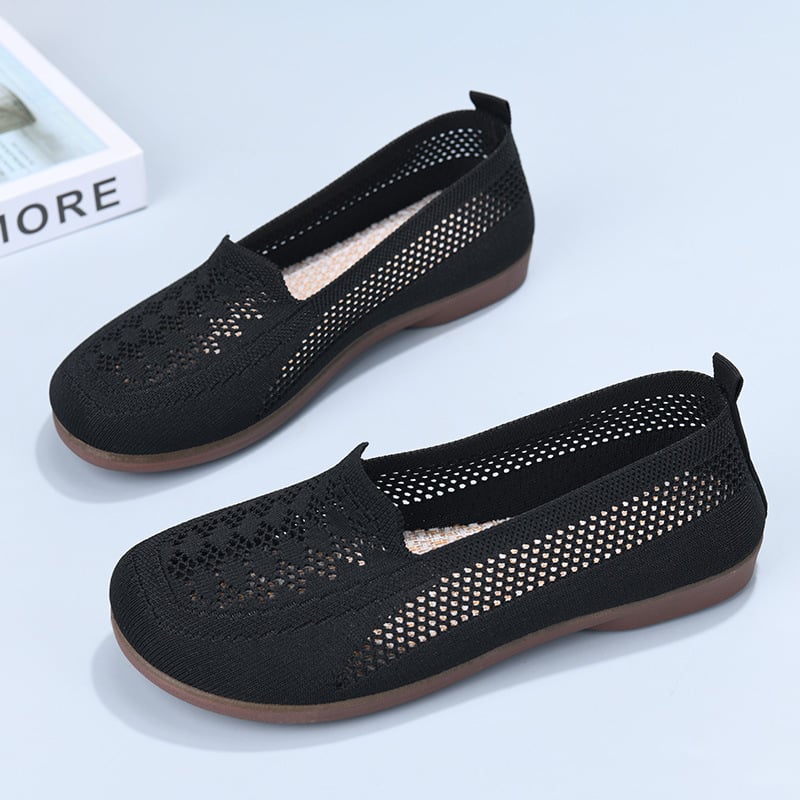 Ženske Fly-knit Slip-On tenisice, prozračni mrežasti gornji dio, okrugli vrh, niski profil, ljeto 2025 izdanje