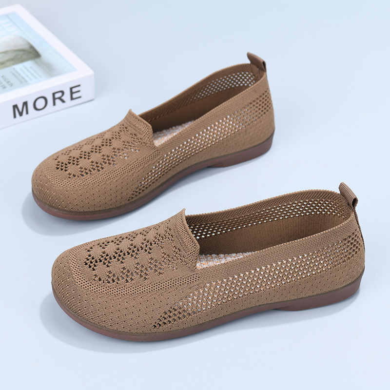 Ženske Fly-knit Slip-On tenisice, prozračni mrežasti gornji dio, okrugli vrh, niski profil, ljeto 2025 izdanje