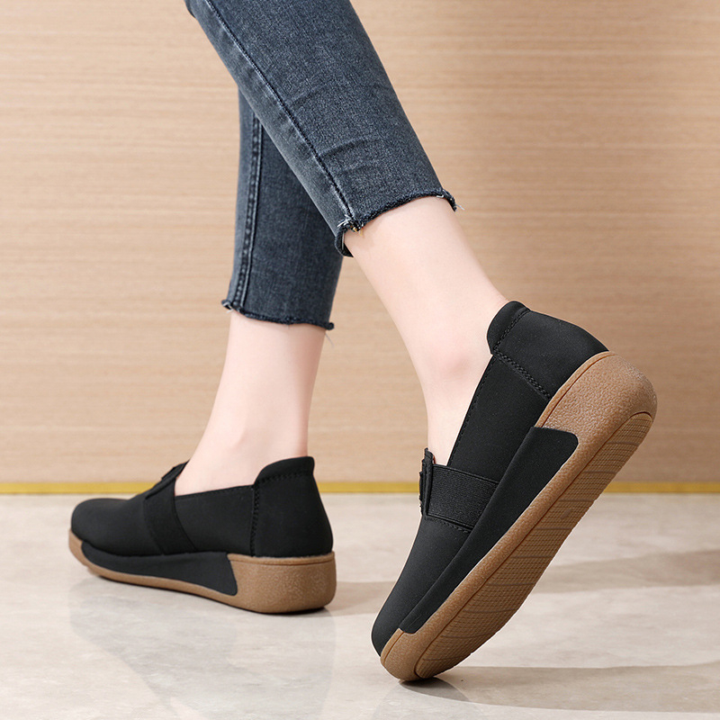 Senner Shoes Ženske loaferice od nubuka, slip-on, srednji pet 3–5 cm, PU ulošak, za cijelu godinu