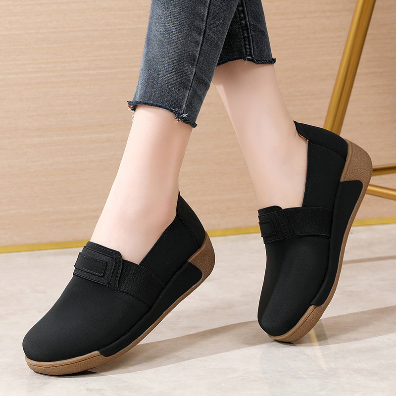 Senner Shoes Ženske loaferice od nubuka, slip-on, srednji pet 3–5 cm, PU ulošak, za cijelu godinu