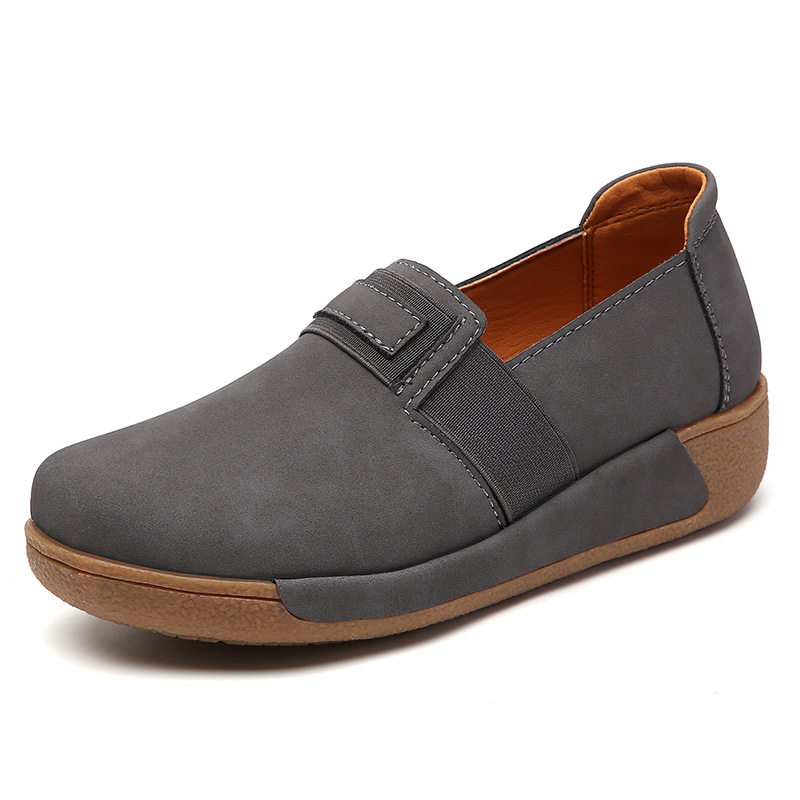 Senner Shoes Ženske loaferice od nubuka, slip-on, srednji pet 3–5 cm, PU ulošak, za cijelu godinu
