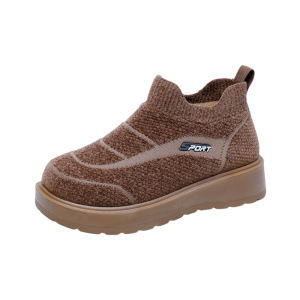 Zimske ženske čizme za snijeg s plišanim unutarnjim dijelom, slip-on, protuklizna PU potplat
