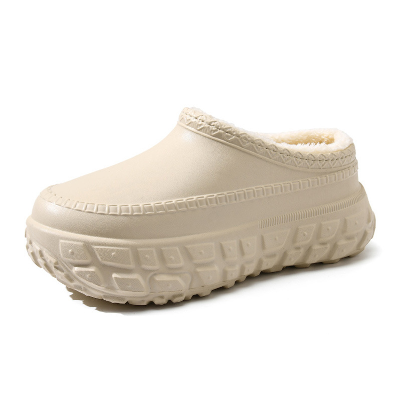 Unisex jesensko-zimske pamukne cipele s EVA gornjim dijelom i sole, podstavljena plišem, srednje visoki gornji dio, 3–5 cm povišena peta, protuklizna potplat