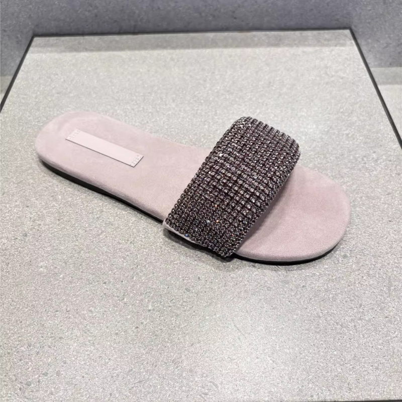 Ženské sandále s rhinestone, s thong popruhou | Horný materiál: super vlákno; Podrážka: PU; Vnútorný materiál: cortical; Hrúbka podrážky: 0–3 cm; Päta: plochá
