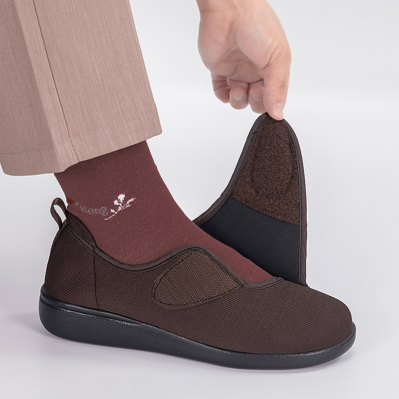 Őszi női sétacipő: könnyű, csúszásmentes, hálós felsőrész, MD+gumi talp, tépőzáras zárás, kerek orr, lapos sarok