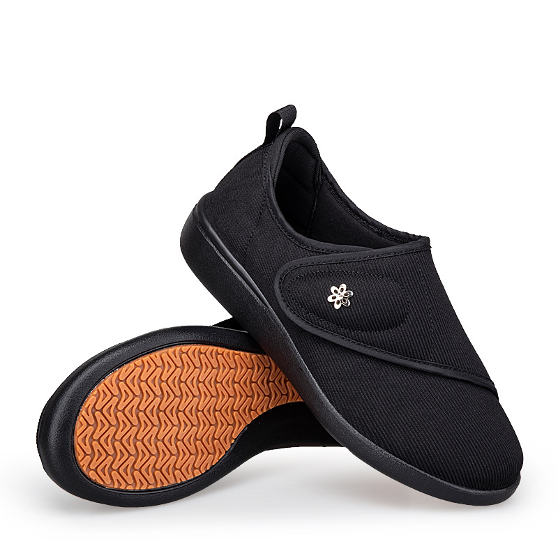 Őszi női sétacipő: könnyű, csúszásmentes, hálós felsőrész, MD+gumi talp, tépőzáras zárás, kerek orr, lapos sarok