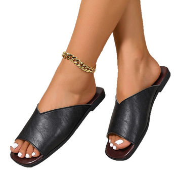 Koreai stílusú nyári lapos szandál, EVA felsőrész, gumitalp, halas szájformájú lábujj, bélés nélkül