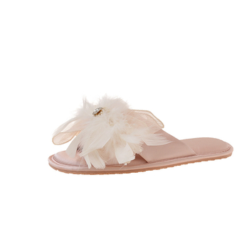 Papuče Maya Luka za unutrašnju upotrebu, floralni uzorak, jednopojasni dizajn, prozračne, protuklizna TPR đon