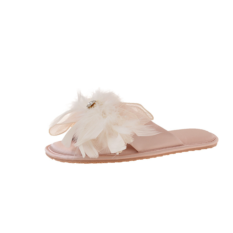 Papuče Maya Luka za unutrašnju upotrebu, floralni uzorak, jednopojasni dizajn, prozračne, protuklizna TPR đon