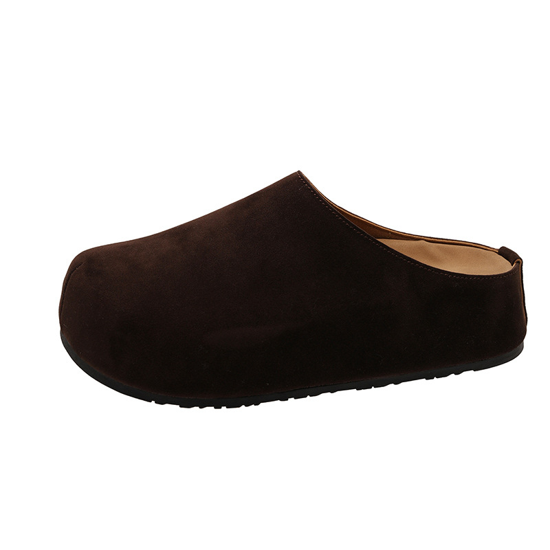 Dámske slip-on topánky s PU vrchným dielom, gumová podrážka, okrúhla špička