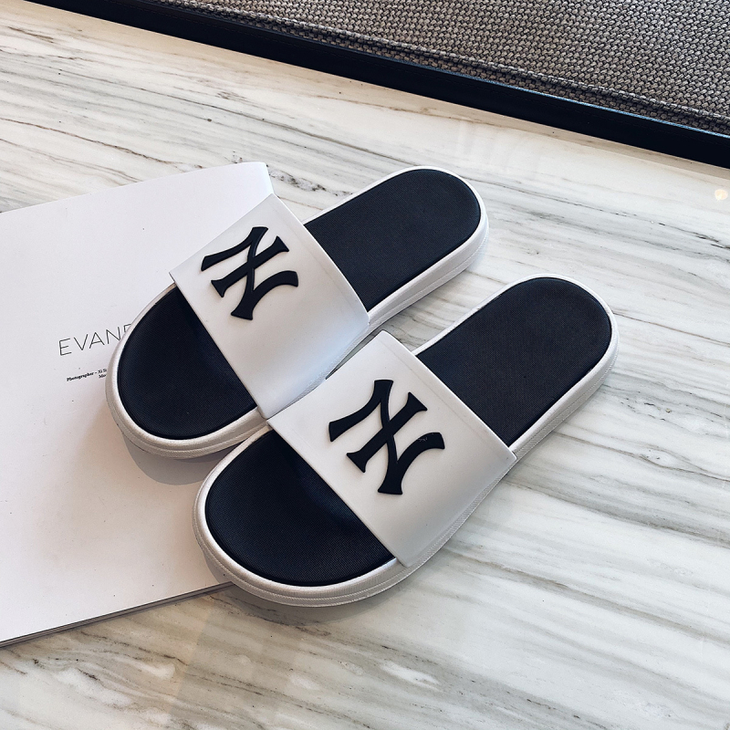 Chuangtang papuci slide pentru femei, partea superioară din PVC, talpă groasă 3-5 cm, stil lejer, pentru adulți, primăvara 2024