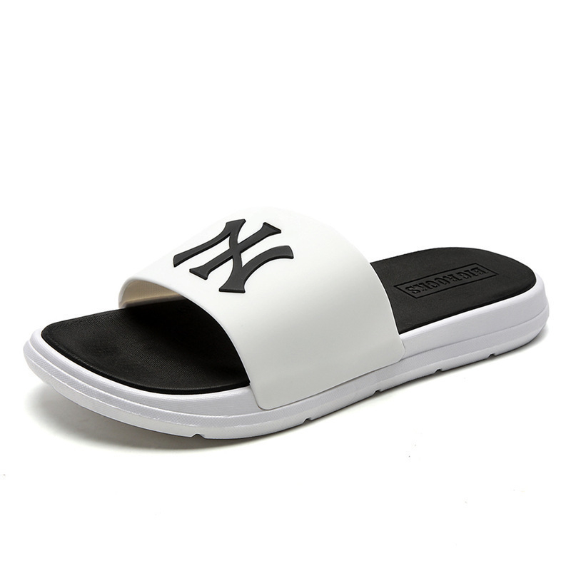 Chuangtang papuci slide pentru femei, partea superioară din PVC, talpă groasă 3-5 cm, stil lejer, pentru adulți, primăvara 2024