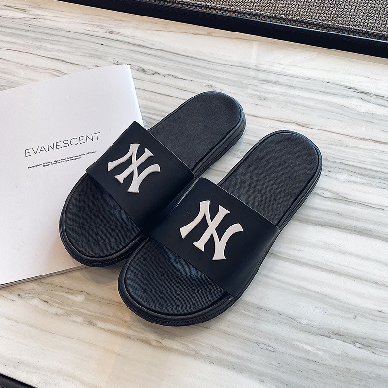 Chuangtang papuci slide pentru femei, partea superioară din PVC, talpă groasă 3-5 cm, stil lejer, pentru adulți, primăvara 2024