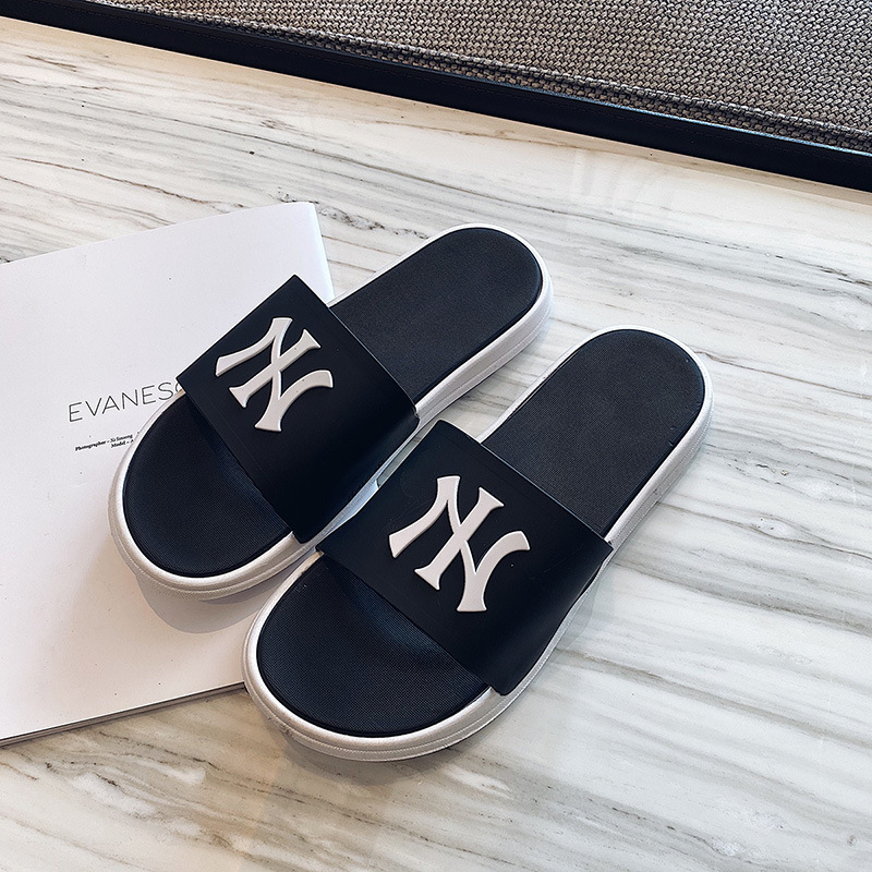 Chuangtang papuci slide pentru femei, partea superioară din PVC, talpă groasă 3-5 cm, stil lejer, pentru adulți, primăvara 2024