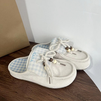 Mule papuče - okrugli vrh, casual stil; gornji materijal: Super Fiber; podstava: Super Fiber; potplat: guma