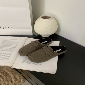 Ženske slip-on loaferice s gornjim dijelom od nubuka, gumom potplatom, podstava od umjetne kože, ravni potplat