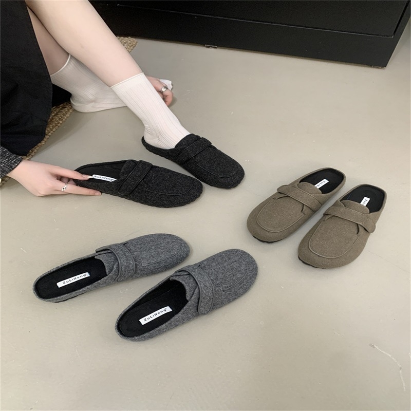Ženske slip-on loaferice s gornjim dijelom od nubuka, gumom potplatom, podstava od umjetne kože, ravni potplat