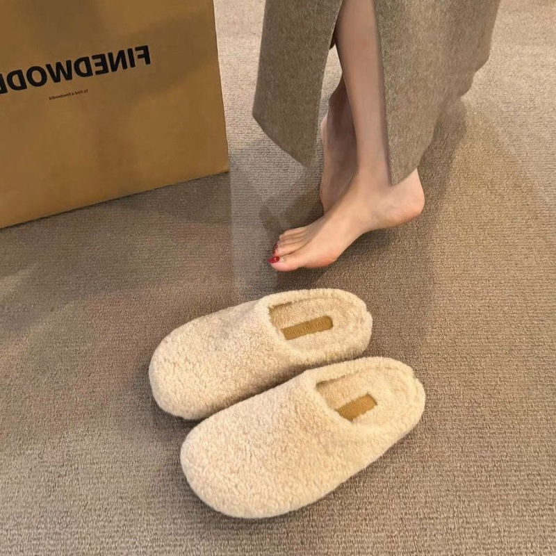 Plišane papuče za odrasle, plišasti gornji dio, EVA uložak, gumeni potplat, casual sportski stil
