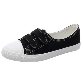 Platnene tenisice s Velcro zatvaračem, s niskim gornjim dijelom, prozračnom podlogom, vulkaniziranom gumom, za žene