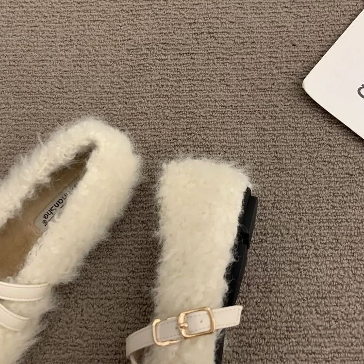 Ženske Mary Jane cipele s križno pričvršćivanjem, gornji dio od platna s naglašenim velurom, anti-slip potplat, ravna peta 0–1 cm, unutrašnjost od super vlakana, pogodne za ljeto i proljeće