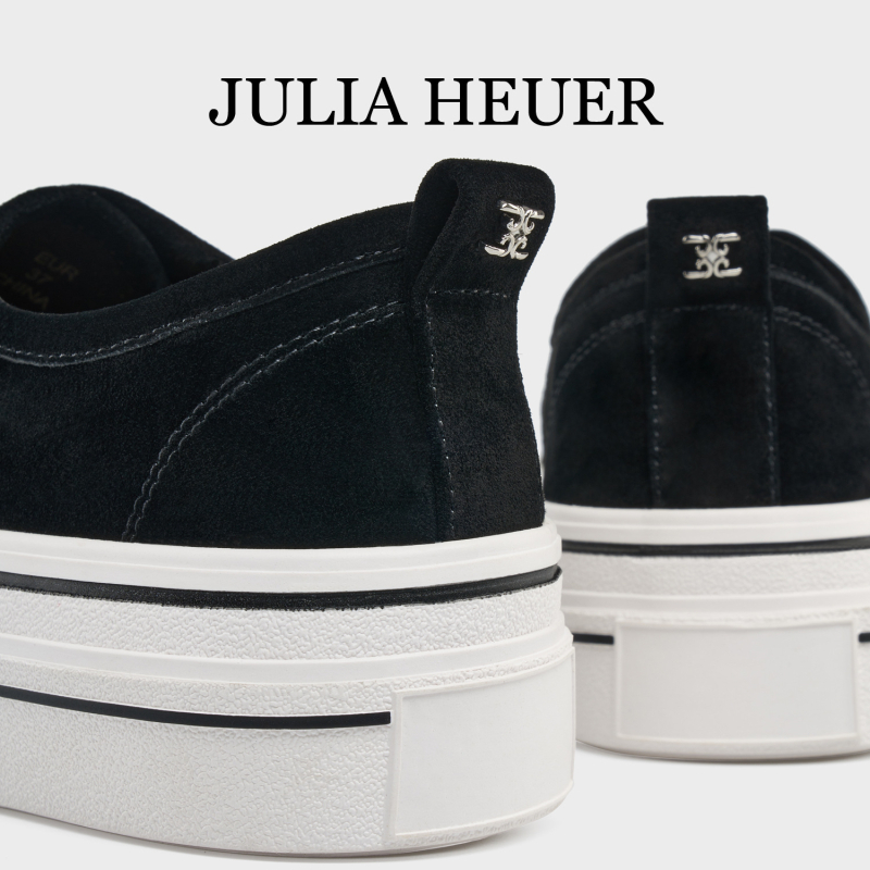 Ženske platnene slip-on tenisice s debelim potplatom (Gornji materijal: platno; Materijal potplata: guma; Visina gornjeg dijela: niska; Način zatvaranja: slip-on; Uzorak: jednobojan)