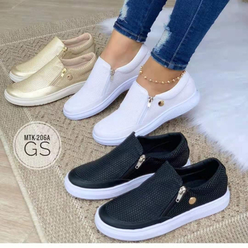Dámske casual canvas topánky, okrúhla špička, vulkanizovaná gumová podrážka, nízka platforma (1–3 cm), textilná stielka