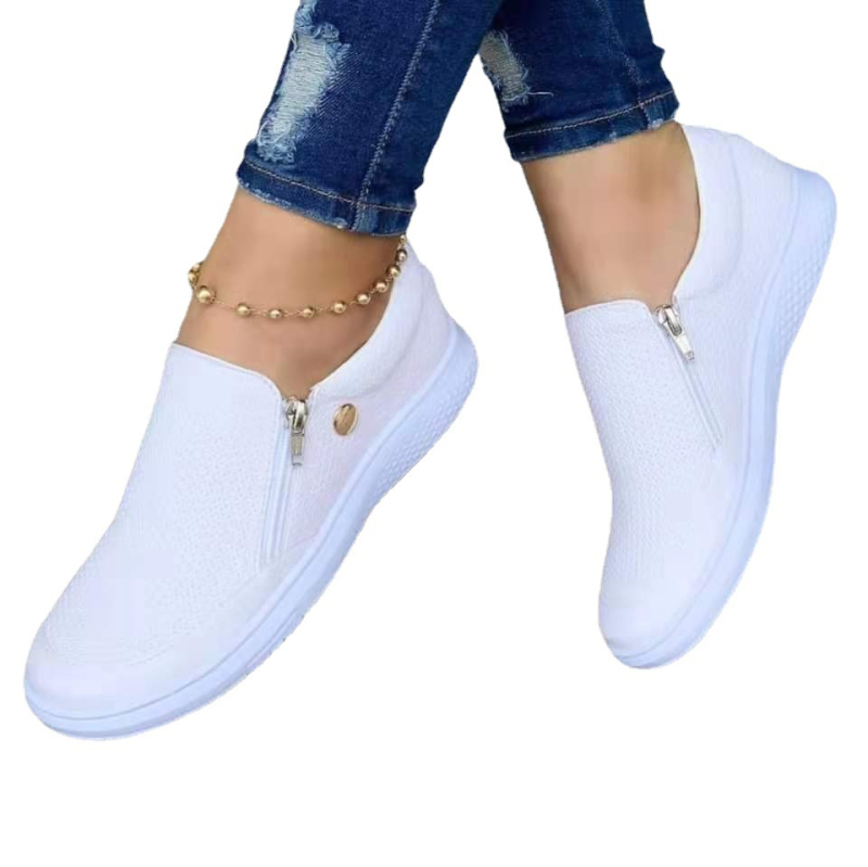 Dámske casual canvas topánky, okrúhla špička, vulkanizovaná gumová podrážka, nízka platforma (1–3 cm), textilná stielka