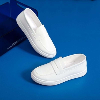 Ženske slip-on casual lazy cipele od mikrovlaknaste kože, unutrašnjost od mikrovlaknastog materijala, PVC potplat, srednja visina gornjeg dijela, niski potpetica 1-3 cm