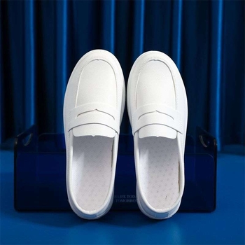 Ženske slip-on casual lazy cipele od mikrovlaknaste kože, unutrašnjost od mikrovlaknastog materijala, PVC potplat, srednja visina gornjeg dijela, niski potpetica 1-3 cm