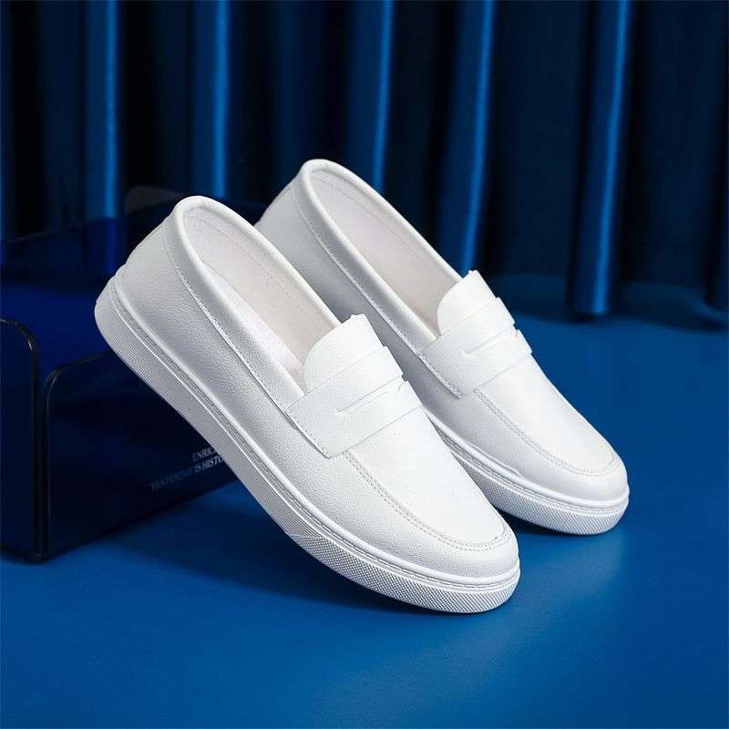 Ženske slip-on casual lazy cipele od mikrovlaknaste kože, unutrašnjost od mikrovlaknastog materijala, PVC potplat, srednja visina gornjeg dijela, niski potpetica 1-3 cm