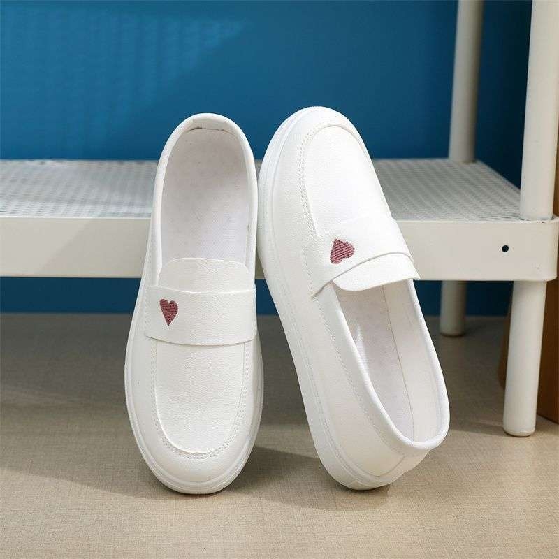 Ženske slip-on casual lazy cipele od mikrovlaknaste kože, unutrašnjost od mikrovlaknastog materijala, PVC potplat, srednja visina gornjeg dijela, niski potpetica 1-3 cm