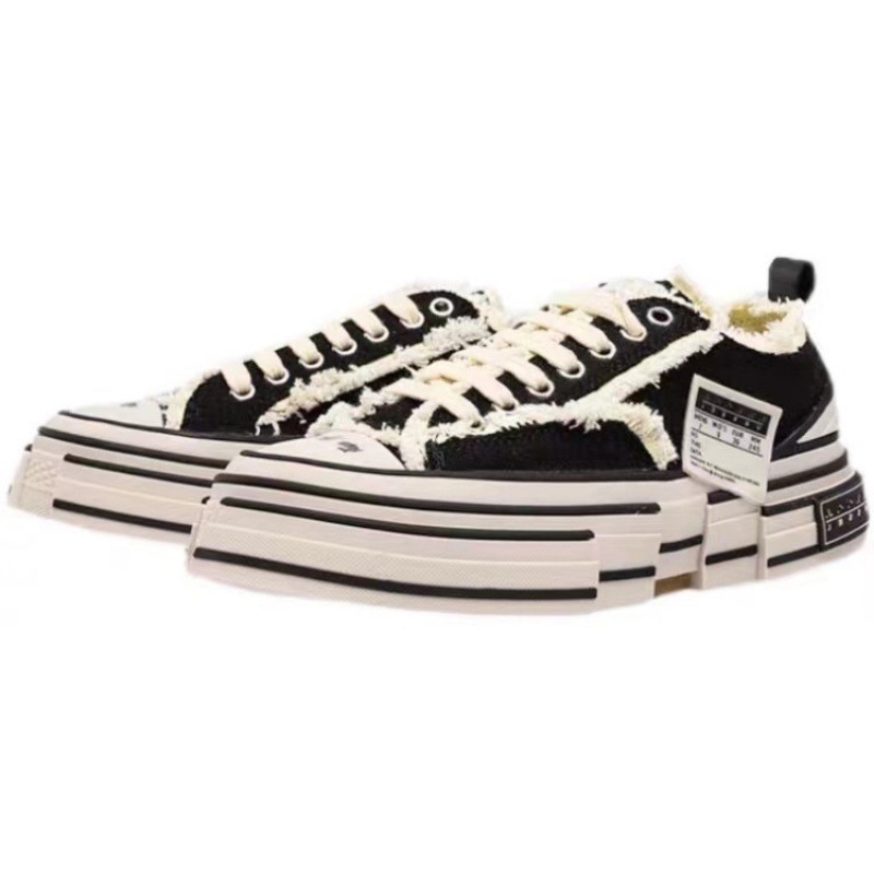 Unisex platnene espadrile, okrugla prst, vezanje, prugasti uzorak, debela đon 3-5 cm