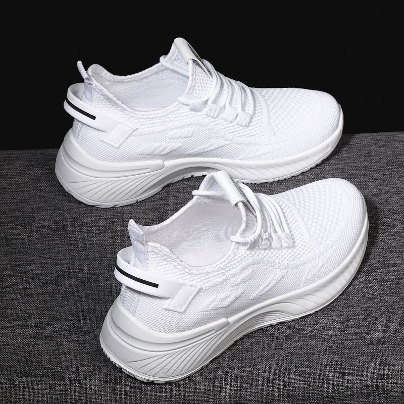 Ženske tenisice Flyknit s mrežastim gornjim dijelom, prozračne, lagane, okrugla nosnica, vezanje, gumeni potplat